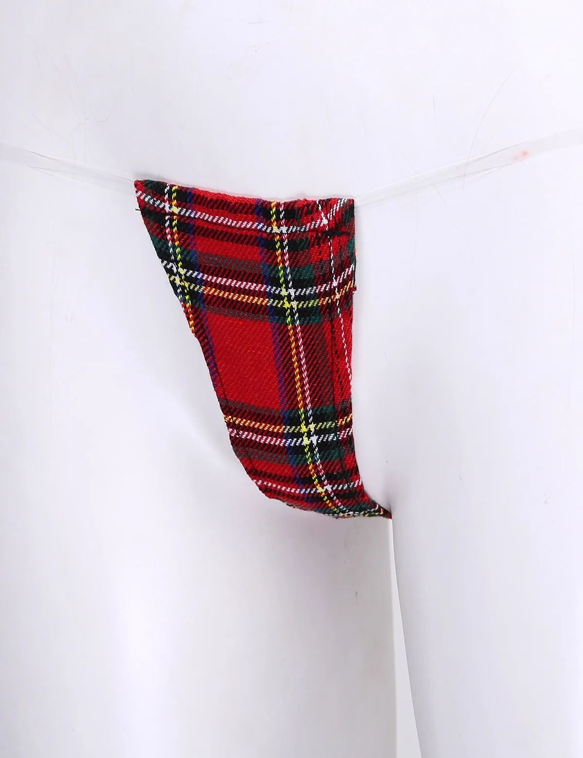 Женские сексуальные костюмы комплект бикини в клетку с лямкой на шее нижнее