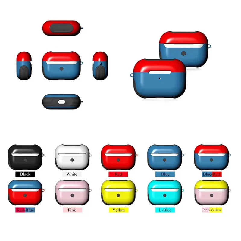 

For Airpods Pro Case Hybrid TPU + PC Armor Shockproof Protective Wireless Earphones Cover For Air Pods 3 Pro 2019