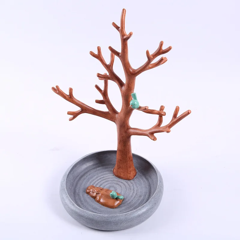 

[MGT]European and American retro hippo branches creative jewelry frame ornaments living room decoration decorations resin crafts