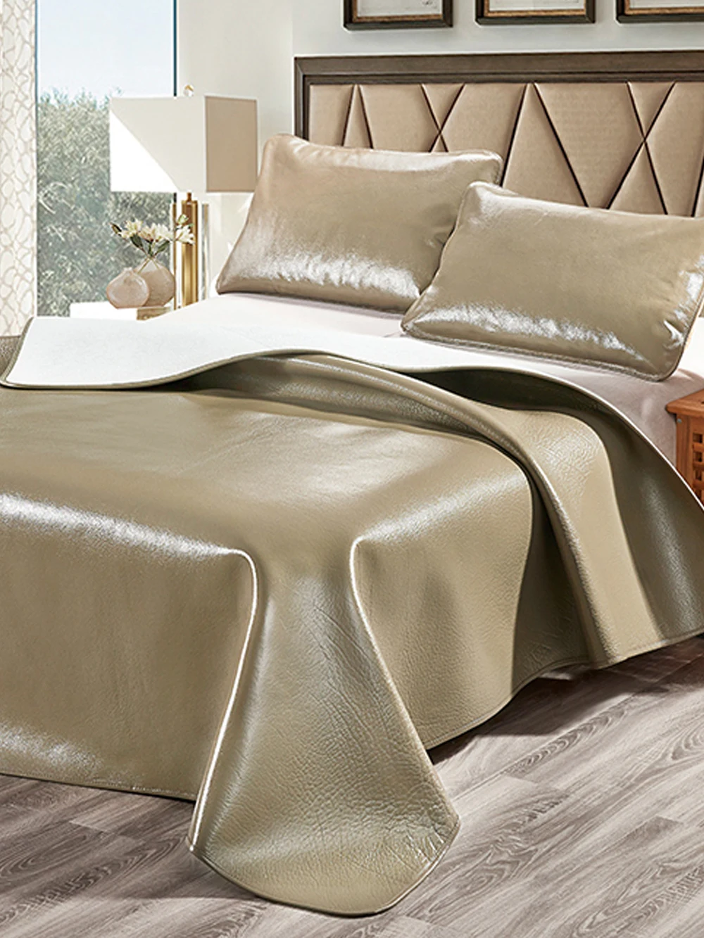 Коврик охлаждающий из воловьей кожи для кровати Гладкий Водонепроницаемый чехол