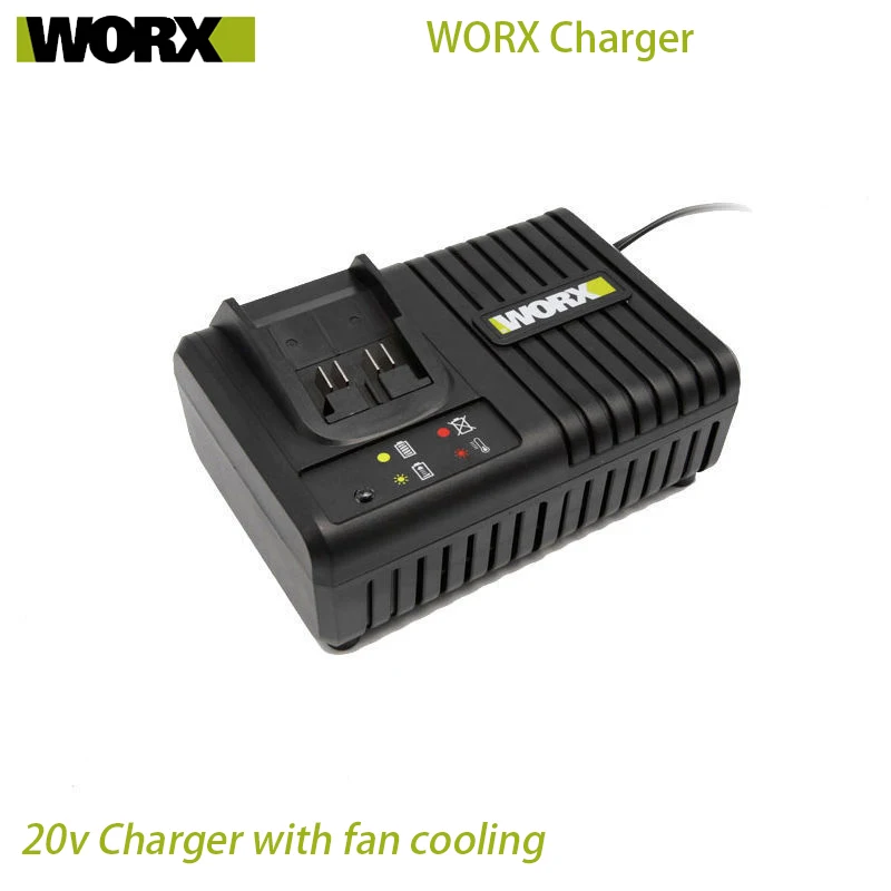 

WORX 12V 20V Lithium Charger 2A DoubleOut 2A FanCooling 6A Universal Platform For Power Tools With Multi-Model Charge Protection
