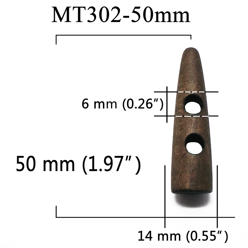 MT302-50mm ZIEENE 5 шт.-15 шт. Новое поступление натуральное дерево крашеные большие роговые деревянные пуговицы Швейное Ремесло «сделай сам» вырезка для пальто кнопка ручной работы - Цвет: MT302-50mm