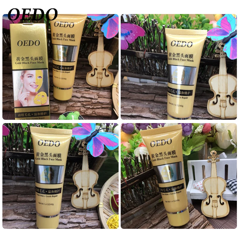 

OEDO Gold Remove Blackhead Mask Shrink Pore Improve Rough Skin Whitening Oil-Control Face Mask Anti-Aging Moisturizing Cream 40g