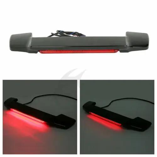Мотоциклетная красная светодиодная бритва в багажник для Harley Touring King рубленая