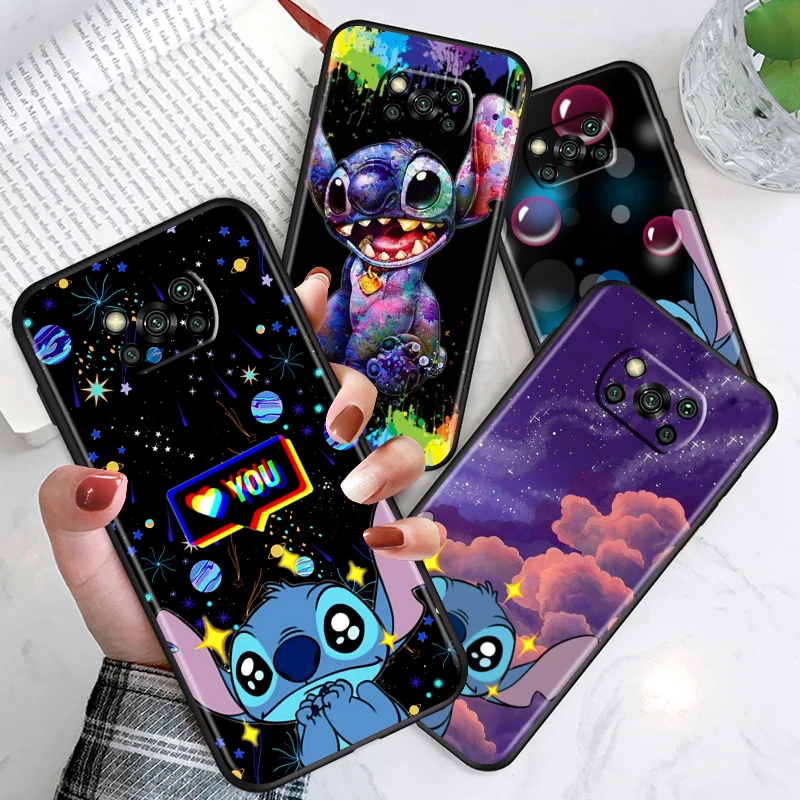 

Family-Lilo-Stich For Xiaomi Civi Mi A2 A1 6X 5X Play Mix 3 Poco M4 X3 NFC F3 GT M3 M2 X2 F2 Pro C3 F1 Black Phone Case