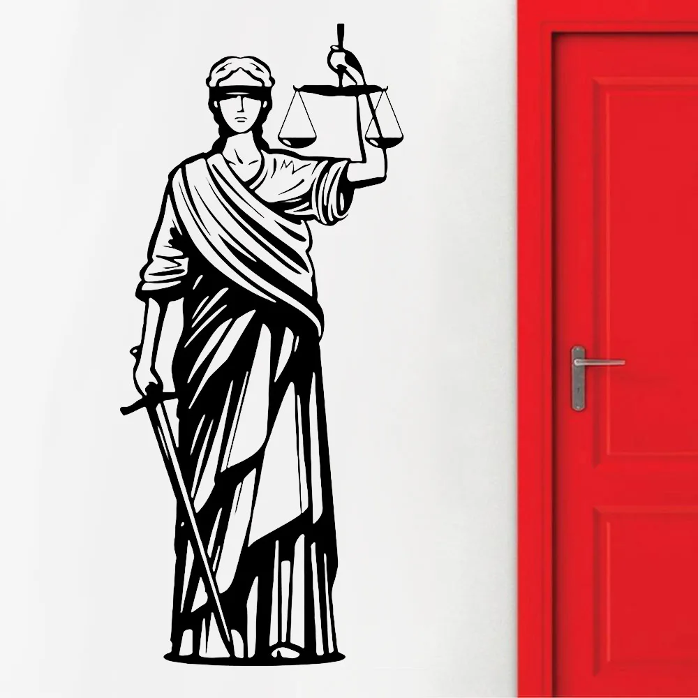 Мифологии стены Стикеры греческой богини юстиции виниловые наклейки на