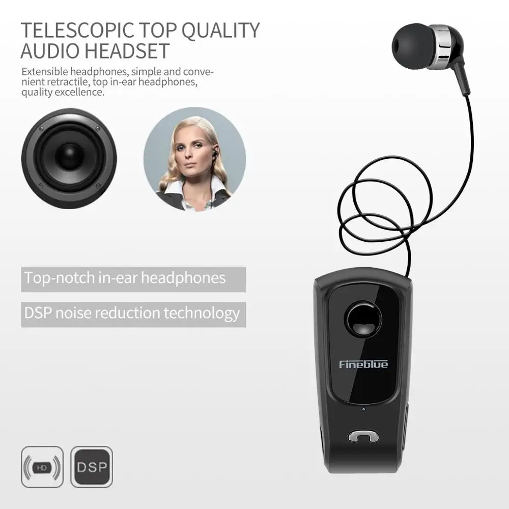 Fineblue F920 мини беспроводная Bluetooth гарнитура звонки напоминают вибрацию износ клип
