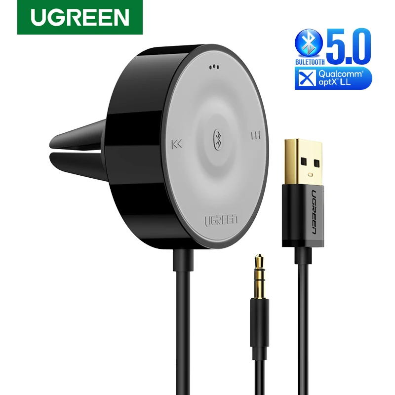 UGREEN Bluetooth 5 0 автомобильный комплект приемника aptX LL беспроводной 3 AUX адаптер для