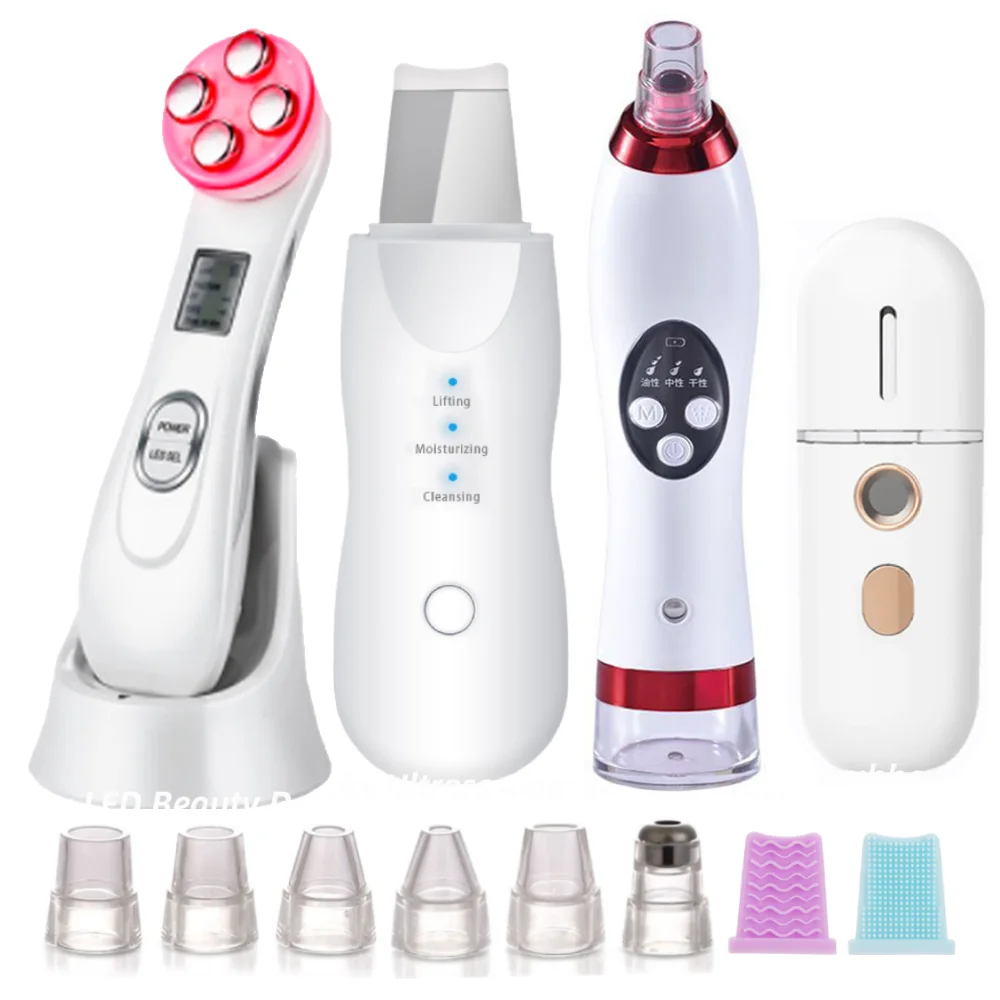 

Mesotherapy Electroporation RF Radio Frequency LED Photon Skin Care Beauty Device Face Lifting Wrinkles Removal Facial Massager