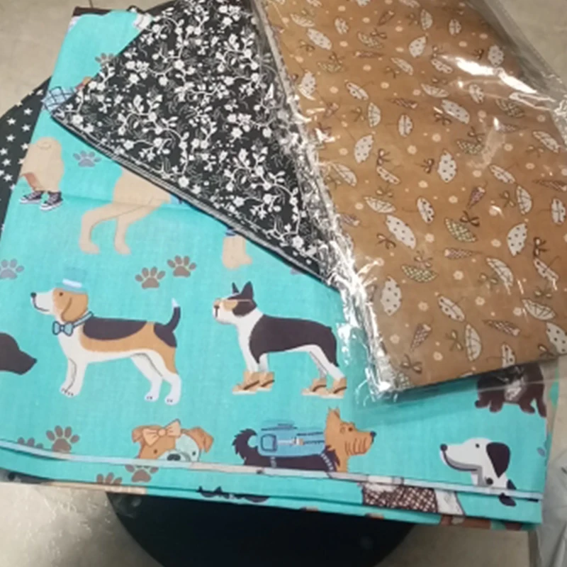 Стеганая саржа Booksew Blue Tissu Tecido 100% хлопчатобумажная ткань для шитья и