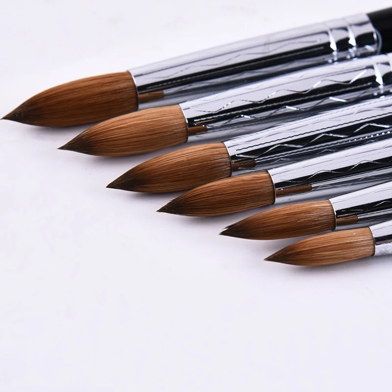 1 шт. пластиковая щетка для ногтей классический дизайн белая ручка колинский