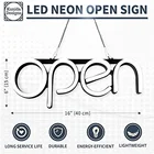 Беласветодиодный светодиодная открытая вывеска для бизнеса-белые неоновые стильные открысветильник световые знаки лампа красивый дизайн для привлечения клиентов