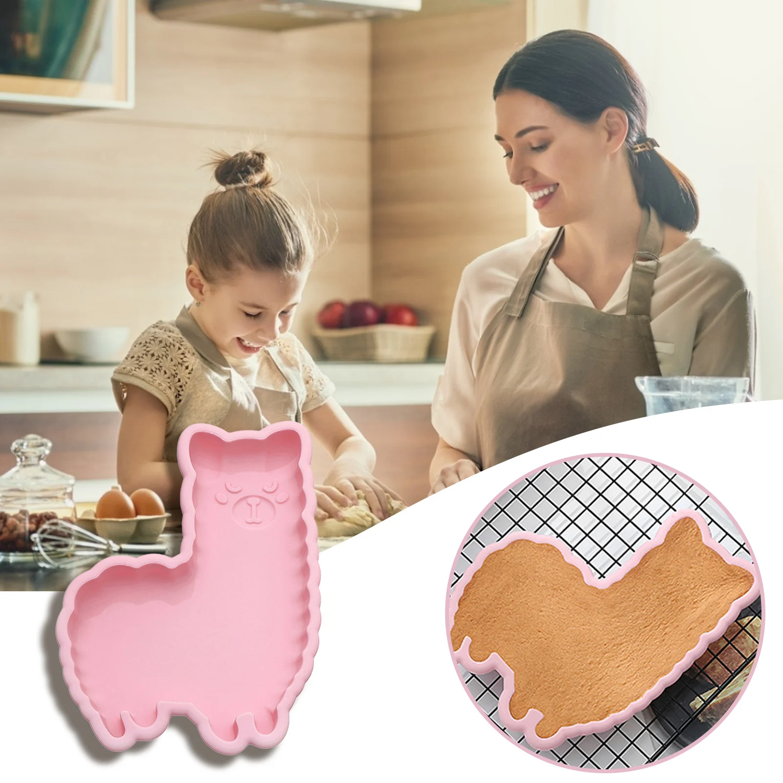 

Easter Theme Cake Molds Rabbit Dinosaur Silicone Fondant Mold