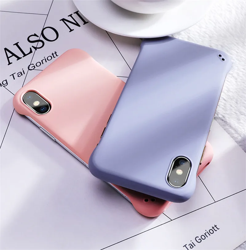 Hyxindy Бескаркасный чехол для iPhone X 7 6 6S 8 Plus жидкий силиконовый PC задняя крышка XS Max XR