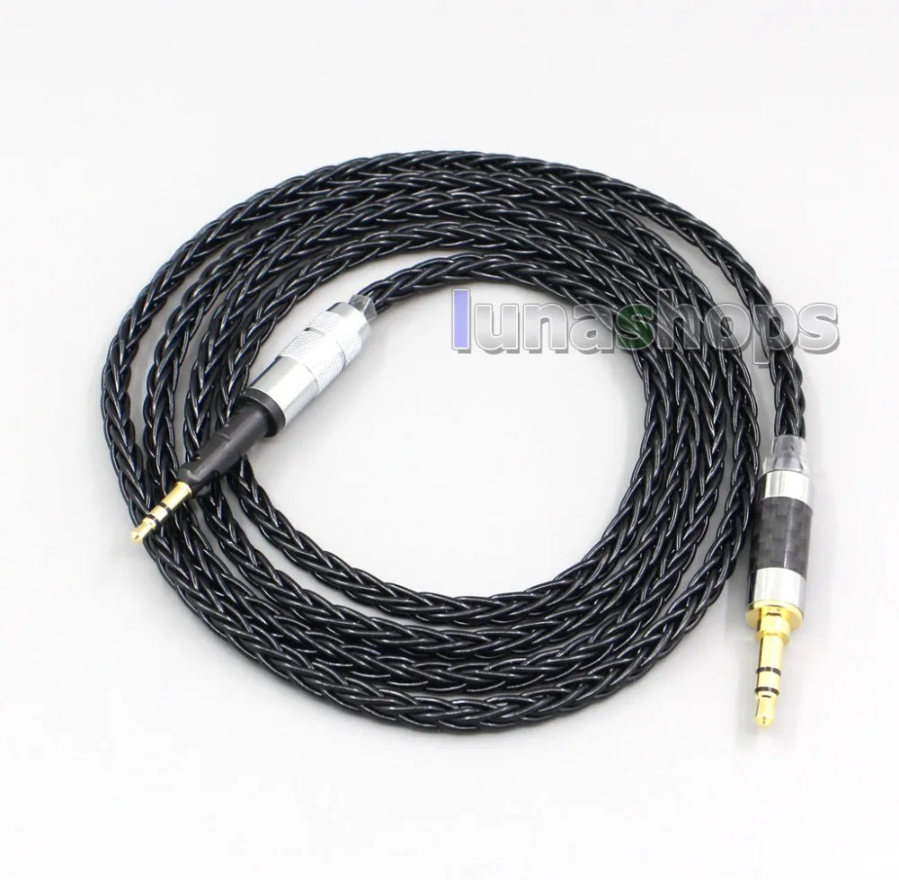 

LN006587 3,5 мм 2,5 мм 4,4 мм XLR 8-жильный посеребренный кабель OCC для наушников Sennheiser HD6 HD7 HD8 MIX DJ HD595