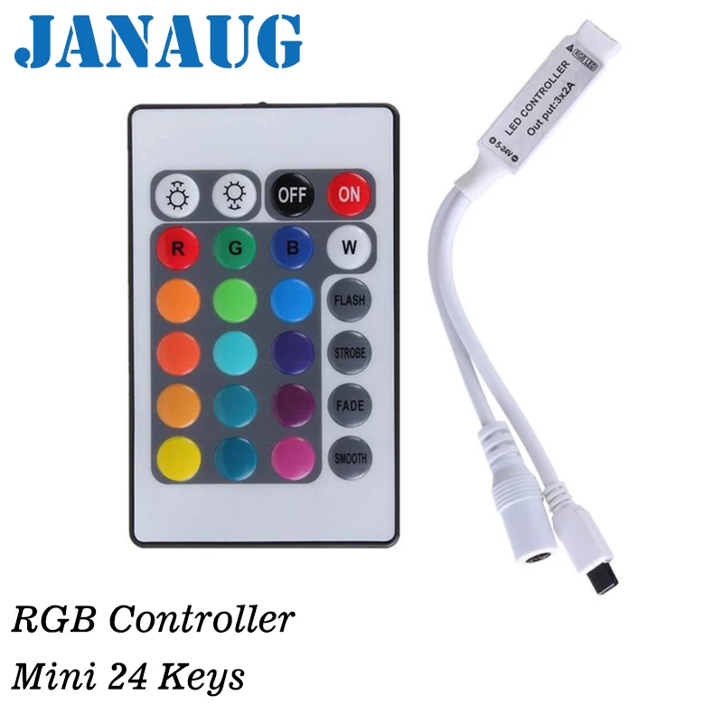 Контроллер для светодиодных ламп мини-контроллер лент RGB 44 клавиши 24