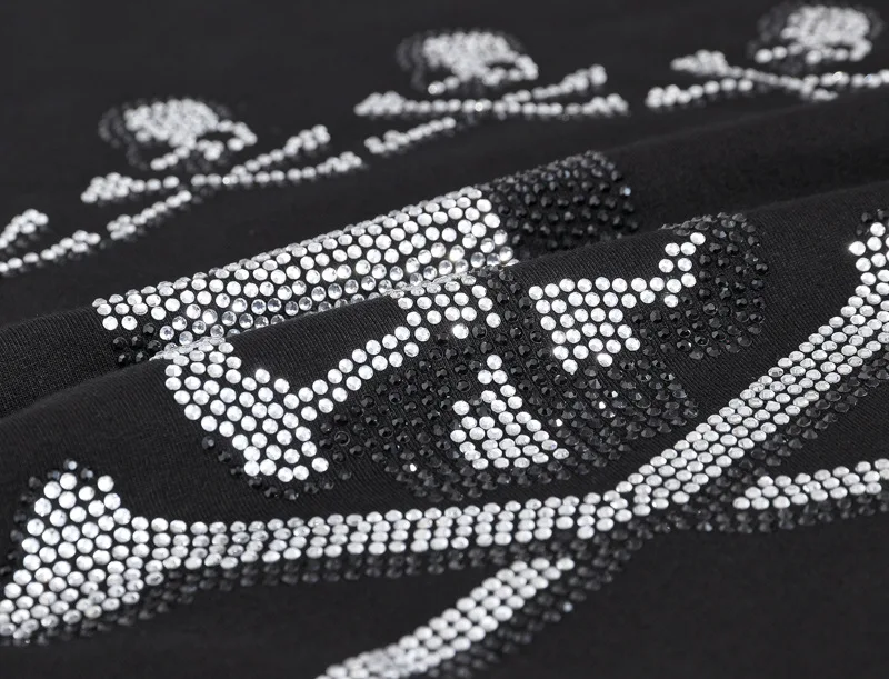 

2021 Summer Short Sleeve T-Shirt Hot Drill Skull Man