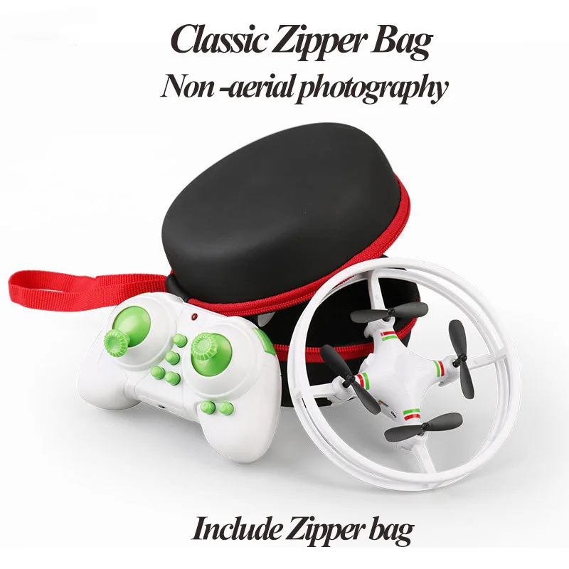 classic Zipper bag Новые Дешевые RC вертолеты 2,4 ГГц мини Дрон с камерой RC Квадрокоптер без камеры один ключ снять игрушки подарок для детей - Цвет: classic Zipper bag