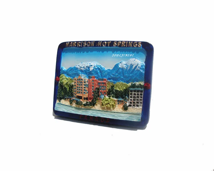 

Canada Travel Souvenir Harrison Hot Spring Resin Fridge Magnet Message Sticker