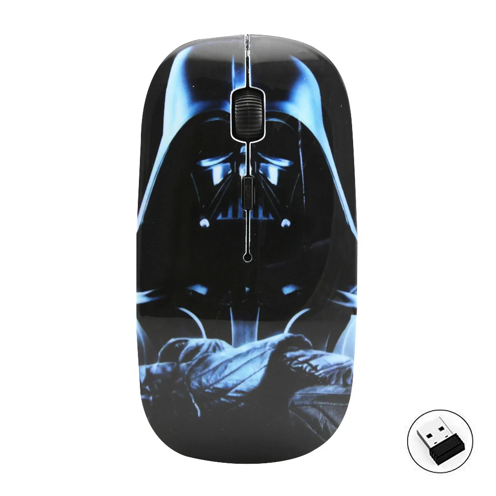 Компьютерная мышь Star Wars креативная 3d мультяшная Usb оптическая беспроводная для