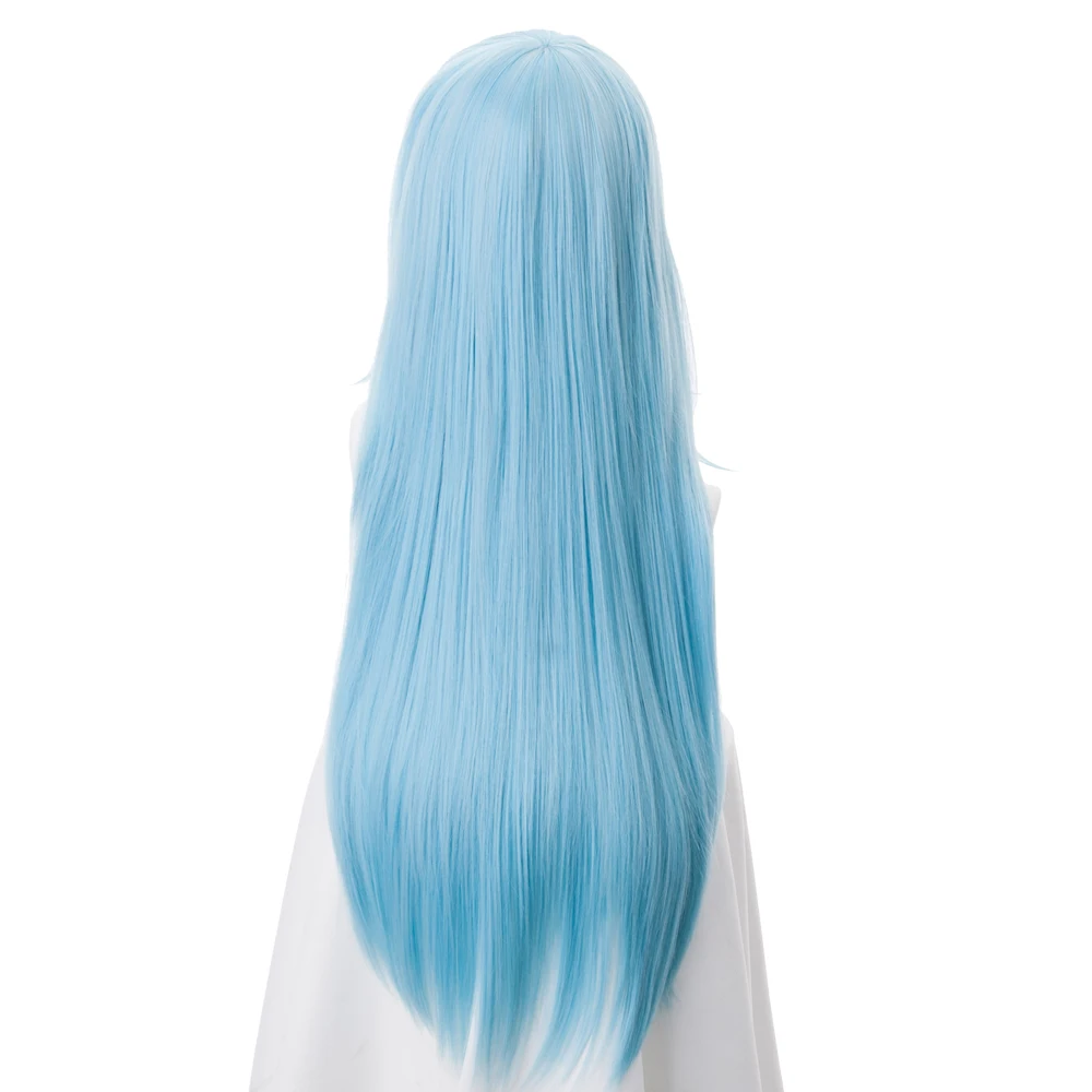 В этот раз я перевоплотился в слизи косплей парик Rimuru Tempest 70 см длинные прямые