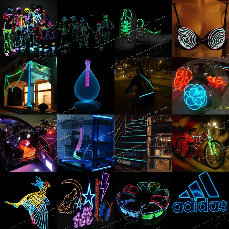 Светодиодная Неоновая Гибкая светящаяся лента лента-трубка водонепроницаемая