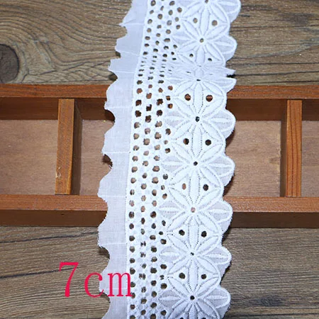 7cm 2 Yards 2 Yards16cm рубашки-поло для детей, хлопковые кружевные Швейные аксессуары для рукоделия ручной работы для одежды сумка свадебное украшение - Цвет: 7cm 2 Yards