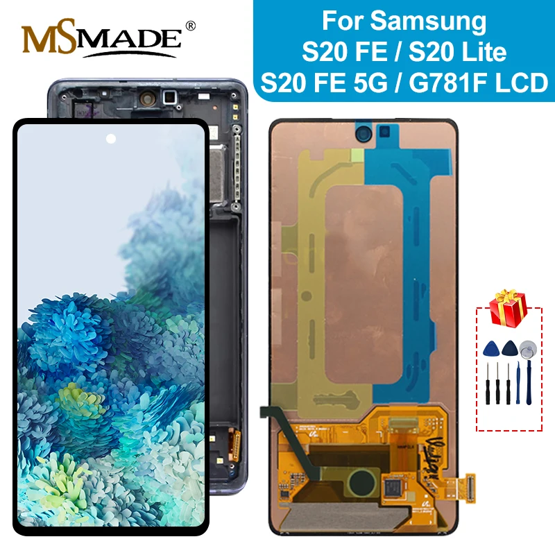 

6,5 ''Оригинальный Для Samsung Galaxy S20 FE 4G S20 Lite LCD G780 сенсорный экран дигитайзер Замена для Galaxy S20 FE 5G дисплей