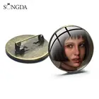 Классические броши Matilda and Leon в виде кинофильма, ювелирные изделия ручной работы, стекло кабошон с фото, металлические значки, подарки для фанатов