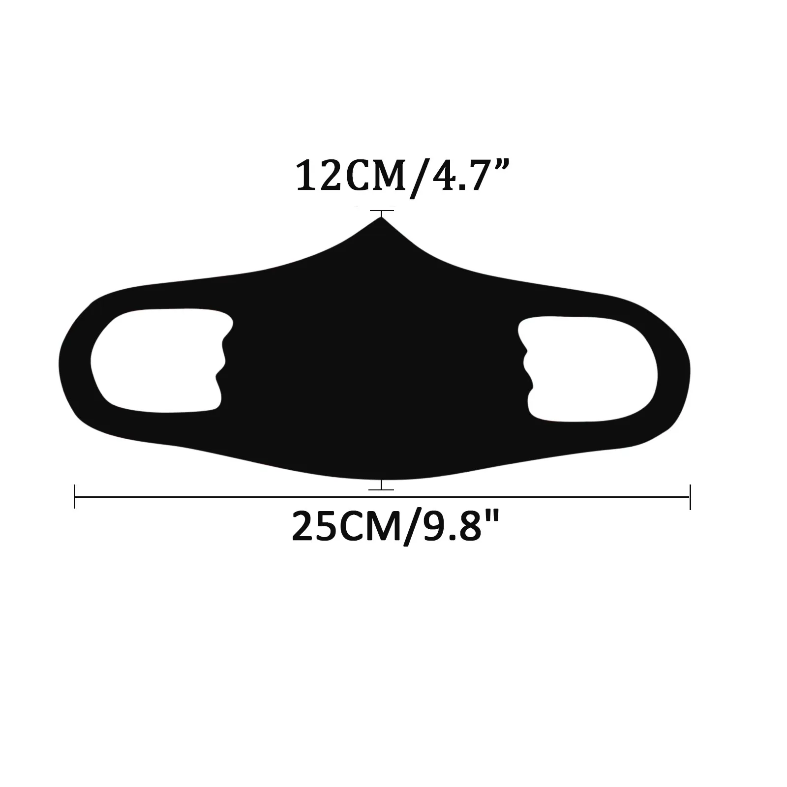 5 шт. с принтом хлопковая Футболка изображением маски ребенка Моющиеся