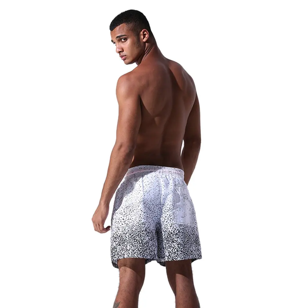 Мужские быстросохнущие пляжные шорты с цветочным принтом Повседневные Дышащие