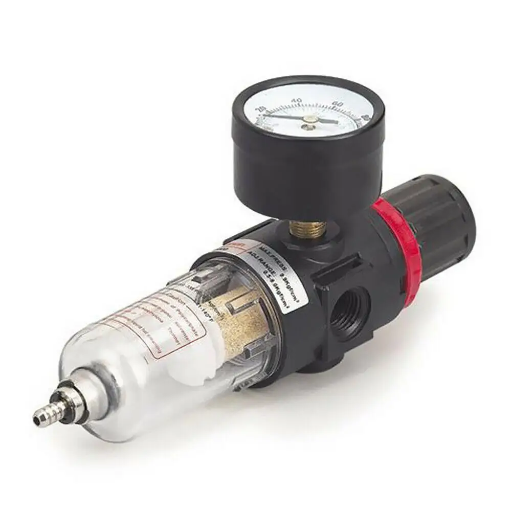 Airbrush Compressor AFC2000 AIR PRESSURE REGULATOR Gauge Water Oil Trap Moisture Filter AFR-2000 Separator |