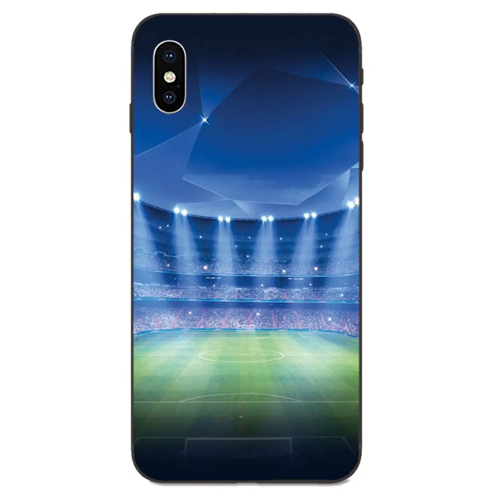 Мягкий чехол из ТПУ с зеленым футбольным полем для Xiaomi Redmi Mi Note 2 3S 8 9 Lite SE