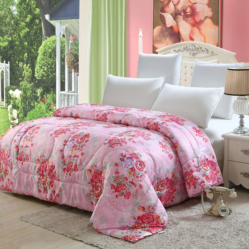 quilt&ampSilk&ampSpring Summer Autumn and Winter&ampBedding&ampSingle-Double Air Conditioner quilt silk filling twin comforter | Дом и сад