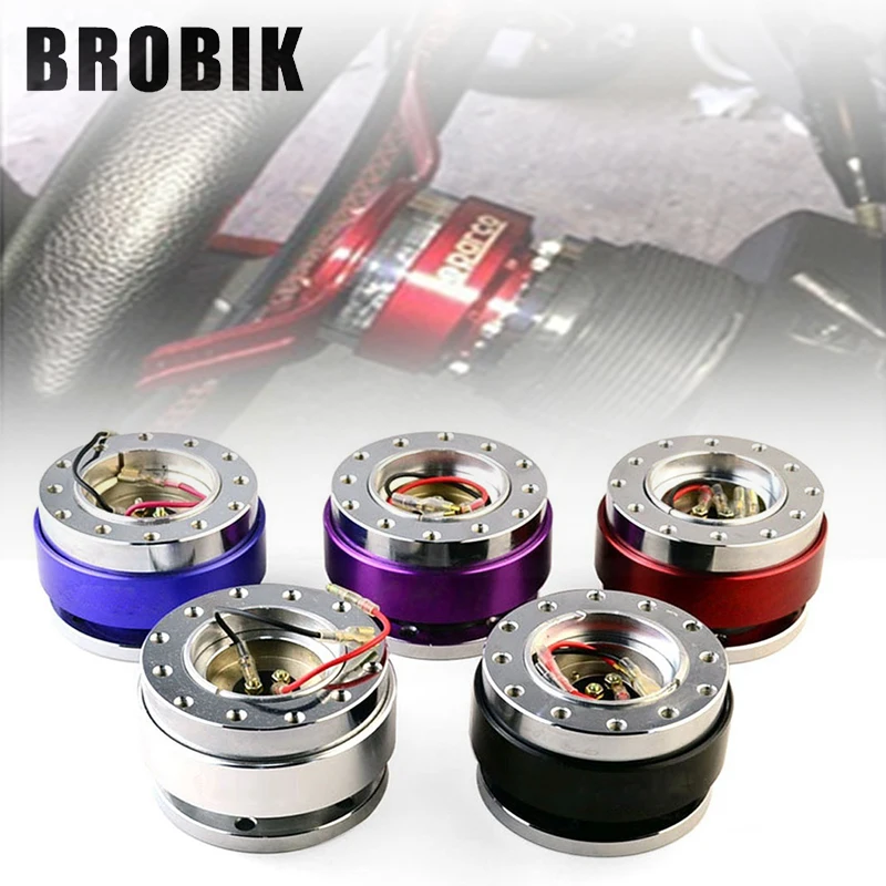 Универсальная внутренняя часть автомобиля Гоночное рулевое колесо 6 отверстий