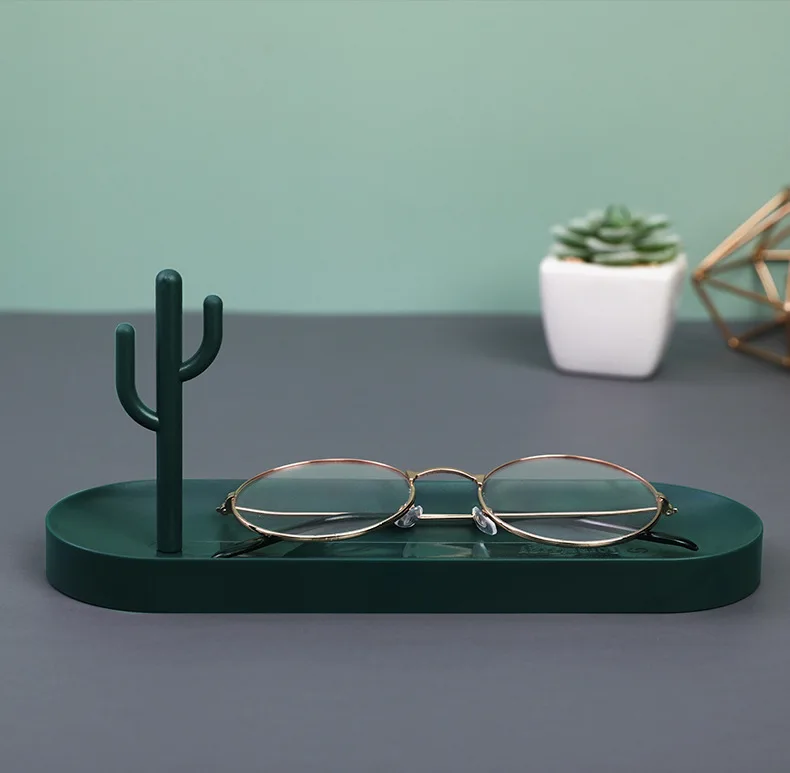 

Creative Cactus Jewelry Storage Rack Ring Setting Hand Jewelry Jewelry Rack Household Desktop Desk Storage Box plastic trays