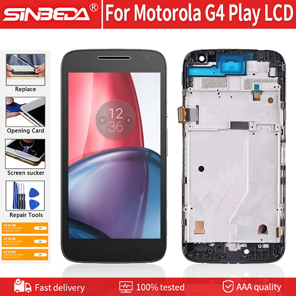 Оригинальный ЖК дисплей для Motorola MOTO G4 Play XT1604 XT1602 XT1601 XT1603 XT1607 сменный сенсорный