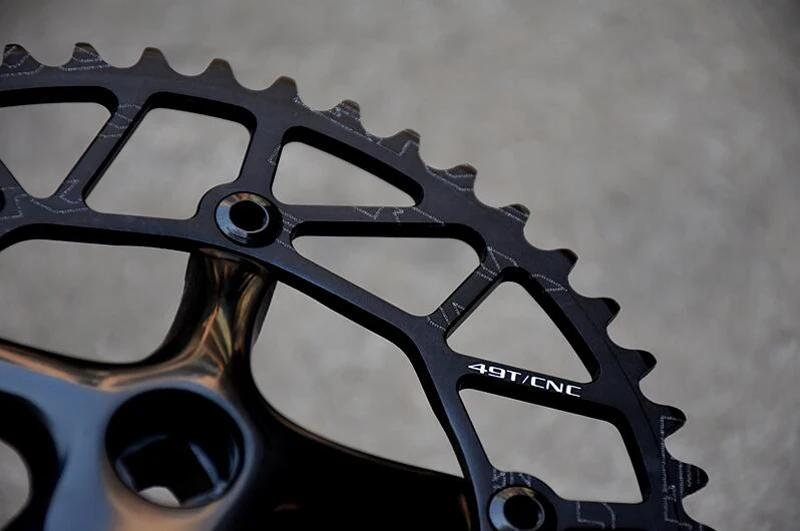 Fixie велосипед Crankset Cranks Односкоростной chainwheel 700C дорожный Звездочка CNC 49T BCD130|Шатун