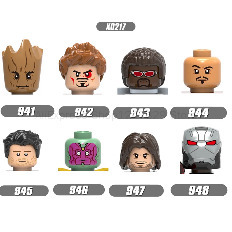 

2021 Selling Movie Series Character Head Accessories Building Blocks Movable Dolls Children Toys Children Gift Mini Figure Toy