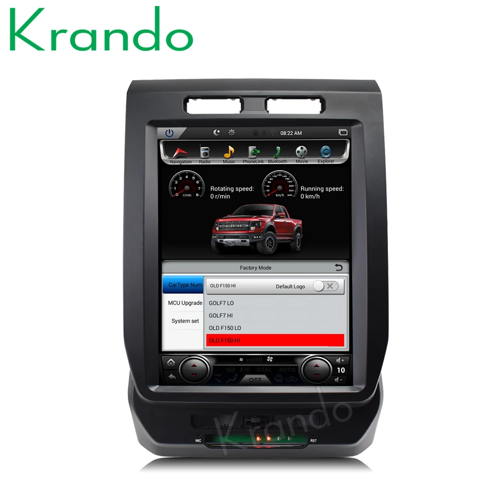 Автомагнитола Krando автомагнитола с вертикальным сенсорным экраном 8 1 дюйма ОЗУ 4