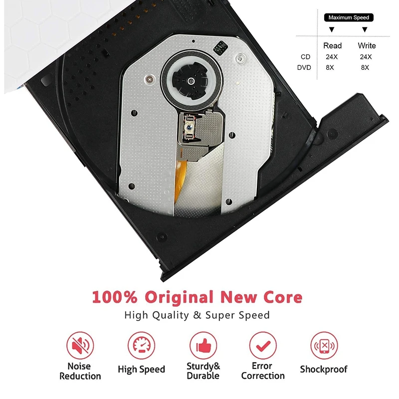 Внешний DVD CD Привод с USB 3 0 и Type-C | Компьютеры офис