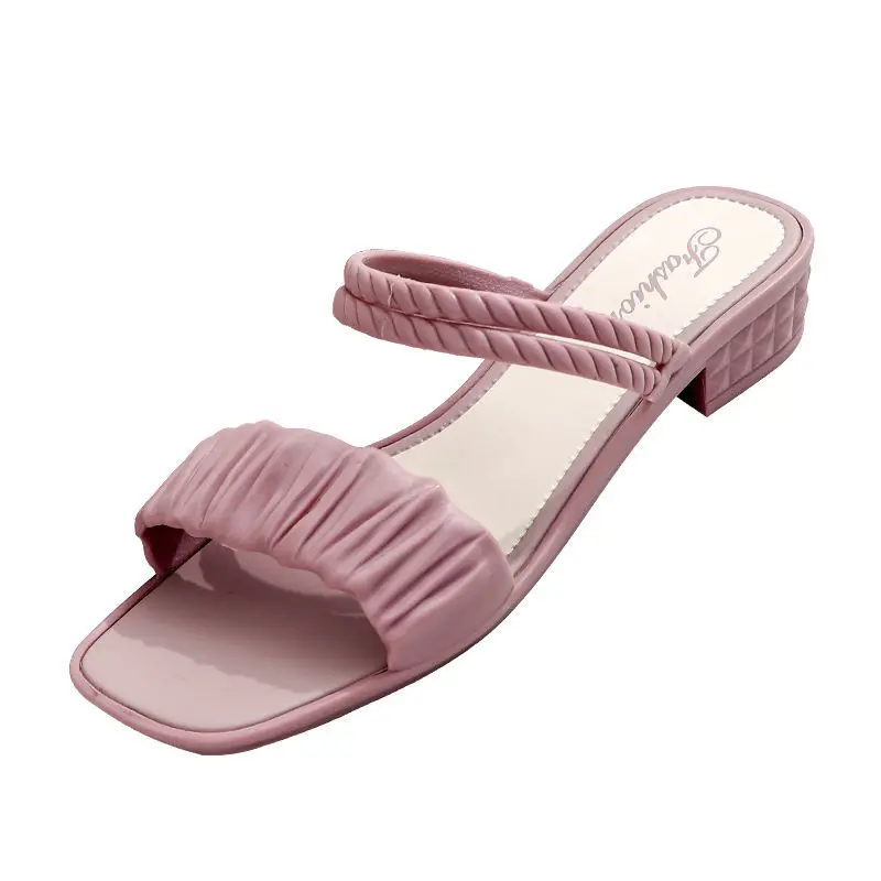 

New style outing thick-soled slope with non-slip student all-match slippers