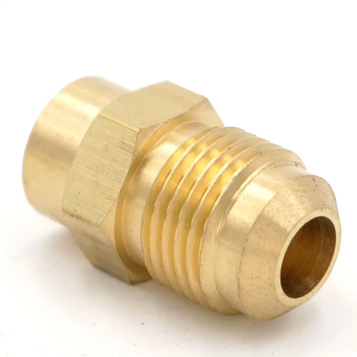 SAE Thread 5/8&quot-18 UNF Fit Tube OD 3/8&quot - 1/8&quot NPT Female Brass 45 Degree Pipe Fitting Adapter | Обустройство дома
