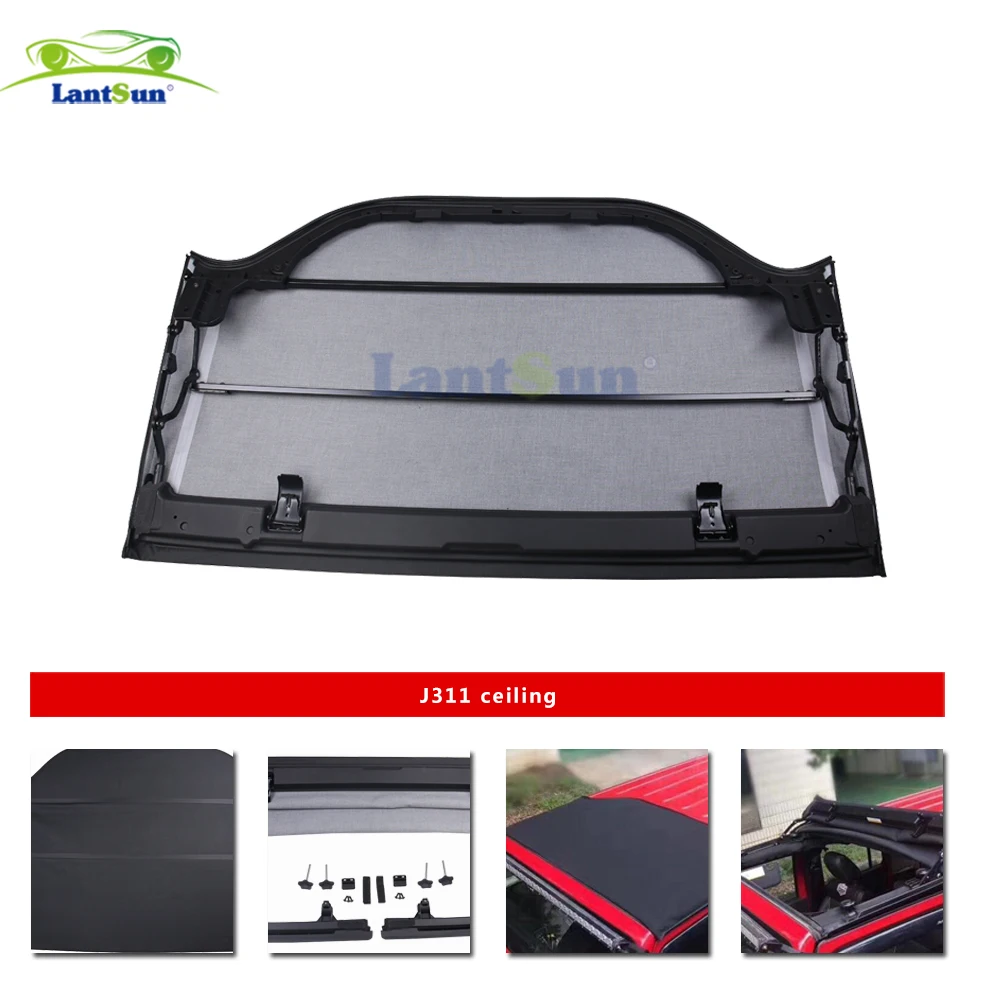 J311 черный мягкий верх для джипа Wrangler jk 2007-2017 LANTSUN