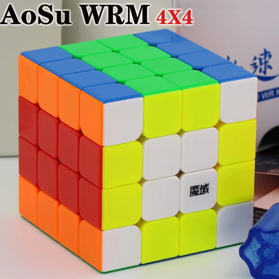 Волшебный куб, головоломка, MoYu Yuhu AoSu WR WRM 4x4x4, 4x4 Магнитный неодимовый магнит Профессиональный Скорость Куб обучающий игрушки для игры - Цвет: AoSu WRM