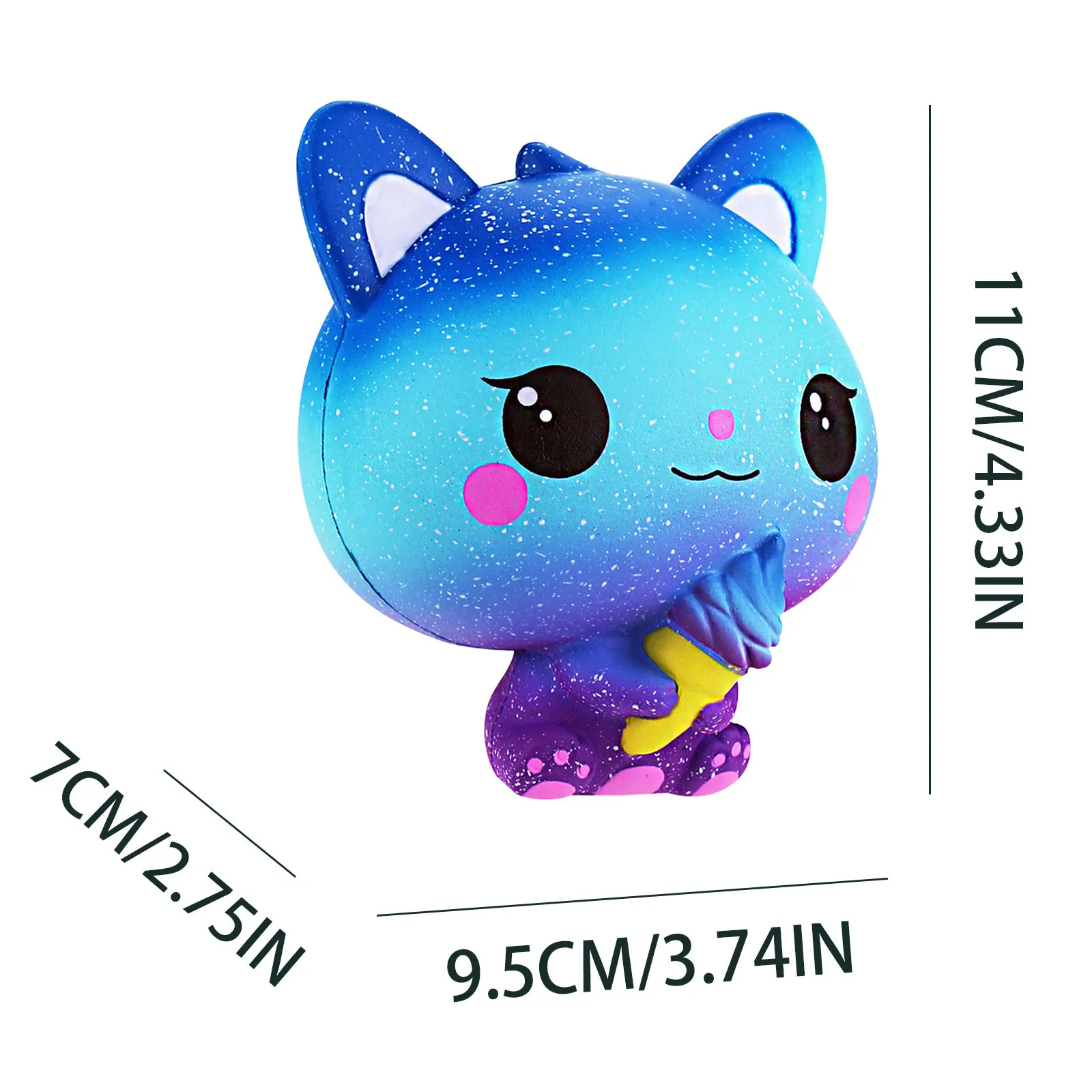 

Slow Ice Cream Cat Cute Cartoon Decompression Toy Pinch Soft