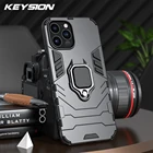 Противоударный чехол KEYSION для iPhone 13 Pro Max, 12 Mini, 11 Pro max, XS, XR, 8, 7, 6 Plus, SE 2020, с кольцом-подставкой