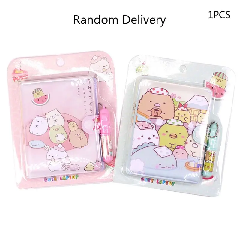 Милый мультфильм ноутбук с шариковой ручкой дневник планировщик Блокнот Школа