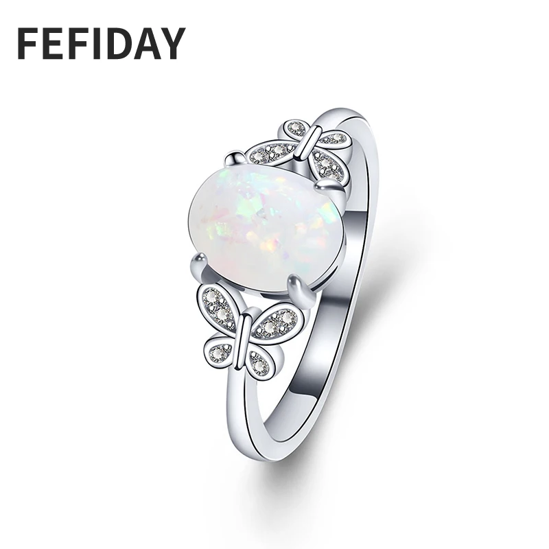 Модные женские свадебные кольца FEFIDAY для женщин обручальное кольцо с кристаллами