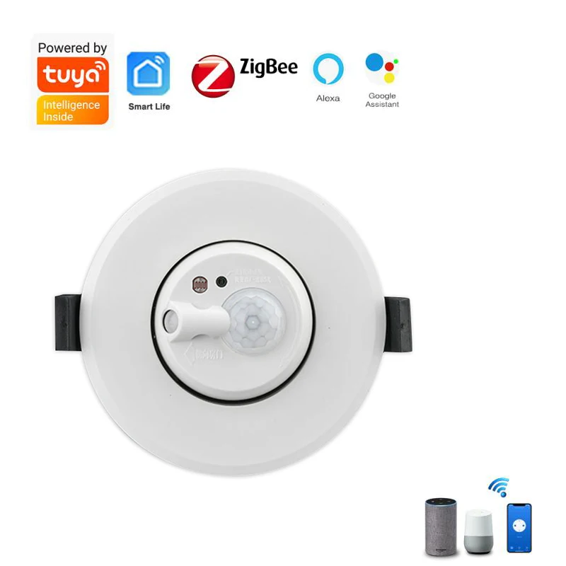 

Tuya ZigBee Smart Human Body Sensor Tuya Ceiling-mounted Human Body Motion Detection Sensor Wireless Home Security System